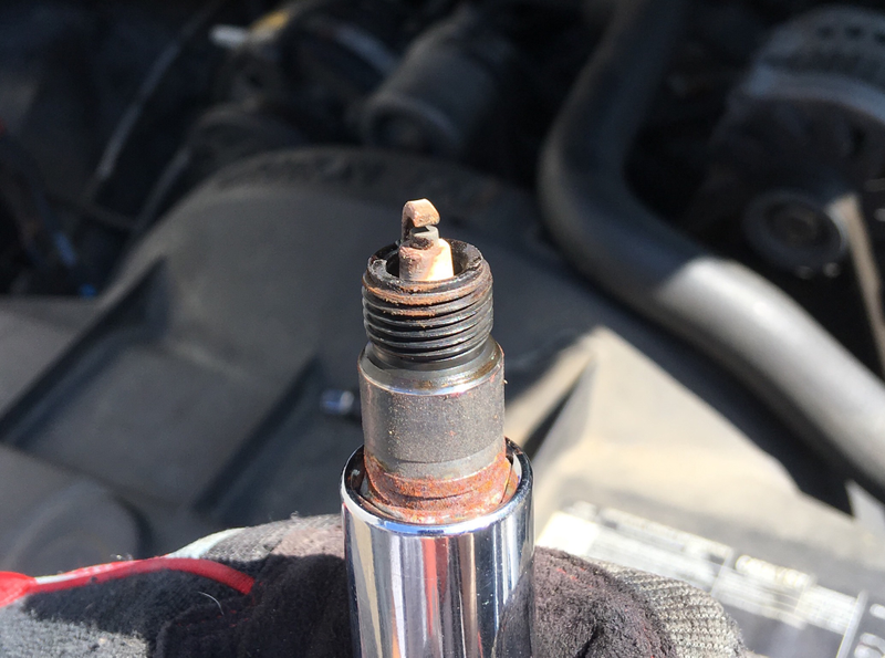 Plug for second cylinder from the front on the driver’s side.